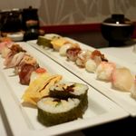北新地五郎寿し - 20171214にぎり寿しランチ・メイン２人分