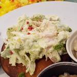 カフェ パンプルムゥス - 「エビアボガドパンケーキ」