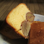 Adachi Otoemon - 和栗のケーキ　断面写真