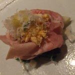 ラッフィナート - 冷たい前菜　2品目　生ハムと豆のサラダ