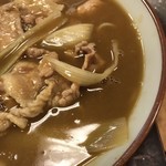 角清 - カレー南蛮そば。
            美味し。