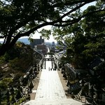 Jikaseimen Chuukasoba Imazato - 防府天満宮から駅方向を見下ろす。こじんまりしていつつも古くから栄えた町なのがよく分かる。