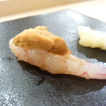 夷川 鮨 すずか - 海老と雲丹