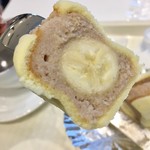 カフェ・ディ・フェスタ - バナナモンブランオムレットの断面 2016/11/21