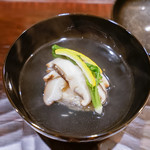 豪龍久保 - 松葉蟹（真丈ではない）と原木椎茸（愛知）のお椀