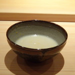 鮨 さかい - ◆白子（根室）のすり流し・・白子の味わいもいいですが、胃が温まります。