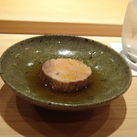 鮨 さかい - ＊ご主人が「余市のアンキモが一番美味しいと思います」と言われましたけれど、絶品