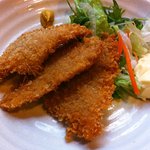 立呑亭 帆立屋 - ハムカツです