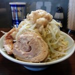 かじろうramen7 - ラーメン小、野菜マシ、あぶらマシ、にんにくマシ