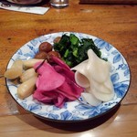 お食事処 青木 - 漬物盛り合わせ