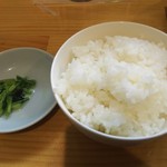 麺屋 希楽夢 - ご飯（中）  150円