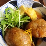 里山カフェ - 蓮根饅頭ねっとりもっちり！