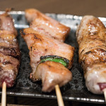 彩波 - 2017.12 チレ（150円）、ピートロ（150円）、網レバー串（180円）