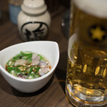 彩波 - 2017.12 タコオクラ（お通し）