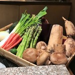 天麩羅 巽 - この日の野菜たち