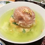 天麩羅 巽 - 天茶with梅干の天ぷら