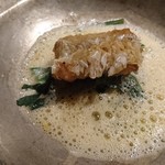 ete - 甘鯛　松かさ揚げ　雲丹ソース