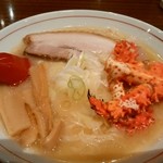 晩酌屋 さんすけ - 花咲ガニ　味噌ラーメン