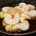 馳走 啐啄一十  - ⑥ 真鱈の白子(新潟県佐渡島)、ポン酢浸し