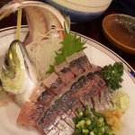 キッチン ニューほしの - アジの刺身