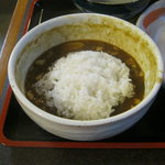 小平うどん - つけ汁に入れて雑炊風にできます。