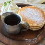 Sun Mahalo - デザート＆ドリンクセットの特製パンケーキ