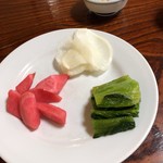 手打ち大石田そば　きよ - お漬物