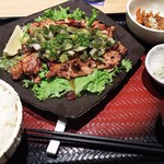 Ootoya - 1712_Ootoya-大戸屋- AEON BSD_UMA-NEGI SHIO CHICKEN＠98,000Rp(塩葱だれの醤油麹漬け炭火焼きチキン定食)+OMORI GOHAN@サービス(ご飯大盛)