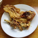 西端手打 上戸うどん - ゲソ天