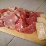 Aregurokomburio - イタリア産生ハムとサラミの盛合せ
