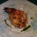 ぱぱみらの - エビの雲丹ソース焼き