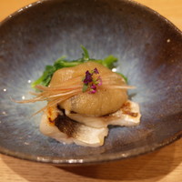 日本料理 e. - カマス、仙台せり、茄子餡