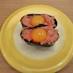 すし江戸 - うずら鉄火