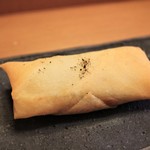 日本料理 きた川 - 揚げ物　スッポン入り春巻き
