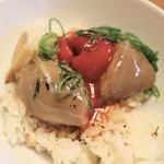 日本料理 きた川 - お代わりの漬け卵ご飯