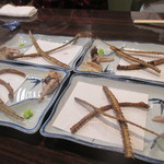 うなぎ 魚政 - 鰻の骨と肝