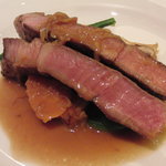 ブラッスリ 風間 - 【初訪問】 平田牧場産三元豚肩ロース肉のソテー、リヨネーズ