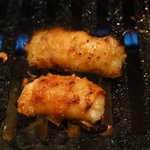焼肉太陽 - マルチョウ焼き（\500）