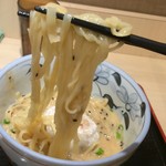 四谷 政吉 - 平打ちのちゃんとした麺（笑）これを室町時代に？と思うと驚き。