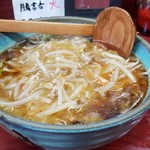 玉蘭 - 極辛もやしそば。700円。玉蘭さんは、全てのメニューを極辛にできます。辛いもの好きな方は、リクエストして下さい。