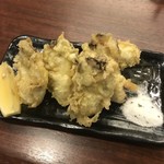 立ち呑み くにし - カキの天ぷら