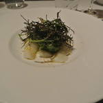 リストランテ カノフィーロ - モンゴウイカの温かいカルパッチョ