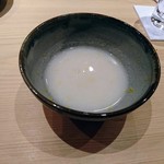 鮨 さかい - 白子のすり流し。