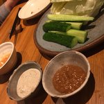 焼鳥 酉たけ - キャベツとキュウリの味噌和え