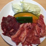 Yakiniku Furusato - カルビ＆上赤身盛り焼肉ランチ