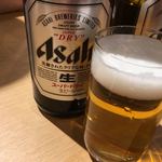 もつ焼き 肉の佐藤 - 瓶ビール