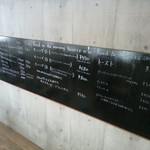 カメイ珈琲店 - 壁メニュー