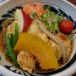 〇ホタテと小エビのみぞれそば1,350円