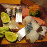 かま田 - 造り盛り合わせ