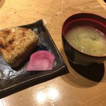 広瀬 - 桜エビの焼きおにぎりと味噌汁